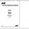 JLG Liftlux 260 25 Operators Service Parts Manuals 3