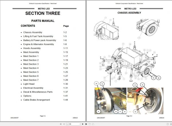 JLG Light Towers Metro LED Operation Service Parts Manuals1001206597 3jK7CF