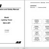 JLG Light Towers Metro MH Operation Service Parts Manuals1001206598 1
