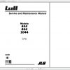 JLG Lull TeleHandler 1044 Operators Service Parts Manual 1
