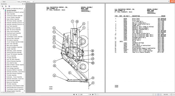 JLG Lull TeleHandler 400B Parts Manual10709906 2