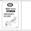 JLG Lull TeleHandler 422 Operators Parts Manual 2