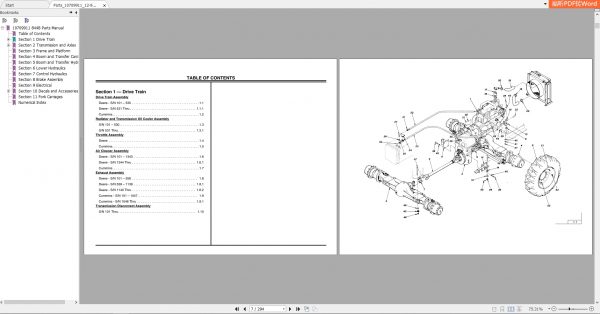 JLG Lull TeleHandler 844B Illustrated Parts Manual10709911 3