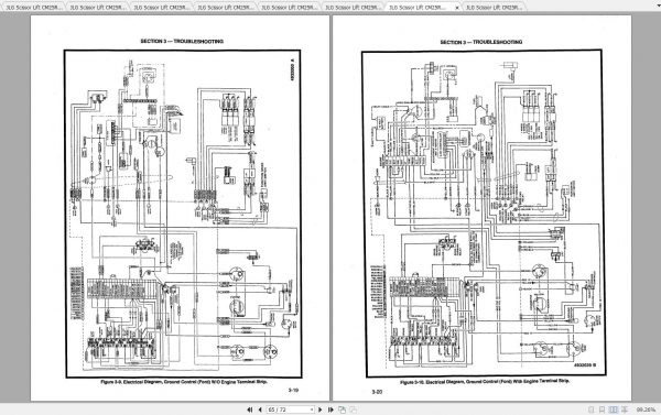 JLG Scissor Lift CM25RT CM33RT CM40RT Operation Service Parts Manuals 3