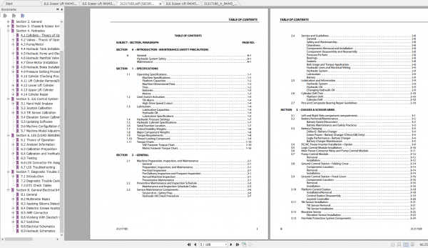 JLG Scissor Lift R4045 Operation Service Parts Manuals 2