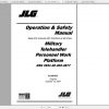 JLG SkyTrak TeleHandler MMV Operation Service Parts Manuals 3