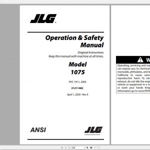 JLG Telehandler 1075 Parts Manual31211482 1