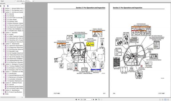 JLG Telehandler 1075 Parts Manual31211482 2
