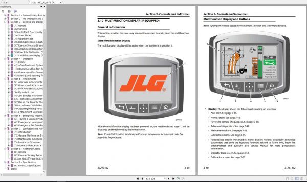 JLG Telehandler 1075 Parts Manual31211482 3