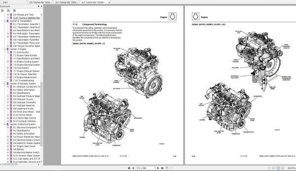 JLG Telehandler 3006H Operation Service Parts Manuals 2