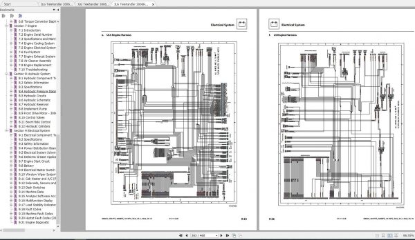 JLG Telehandler 3006H Operation Service Parts Manuals 3