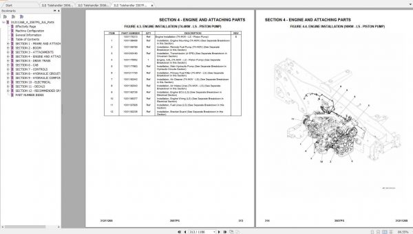 JLG Telehandler 3507PS Operation Service Parts Manuals 4