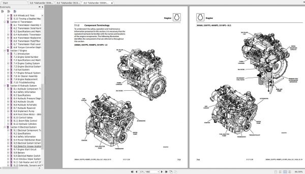 JLG Telehandler 3510PS Operation Service Parts Manuals 3 1