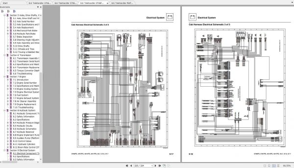 JLG Telehandler 3706PS3707PS4014PS4017PS Operation Service Parts Manuals 3