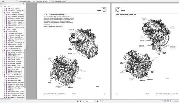 JLG Telehandler 4008PS Operation Service Parts Manuals 2