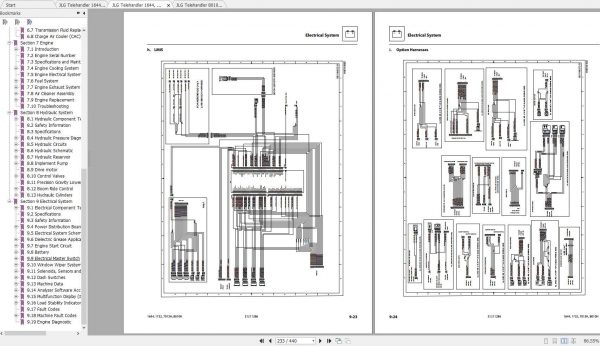 JLG Telehandler 8010H Operation Service Parts Manuals 2
