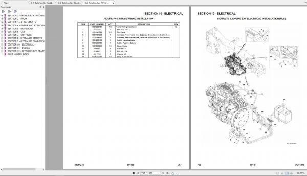 JLG Telehandler 8010H Operation Service Parts Manuals 3