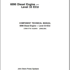 John Deere 6090 Diesel Engine Component Technical ManualCTM117719 1