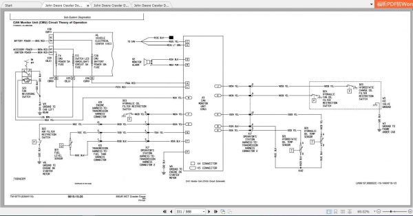 John Deere 850J Repair Technical Manual Parts Catalog2019 4