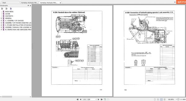 Komatsu Hydraulic Mining Shovels PC1800 6 Field Assembly Manual 3