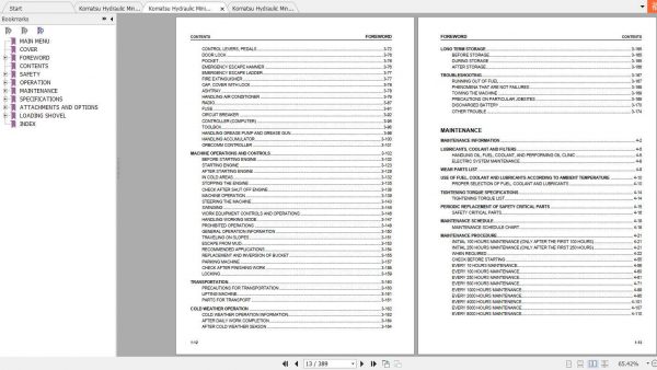 Komatsu Hydraulic Mining Shovels PC1800 6 Operation and Maintenance Manual 2
