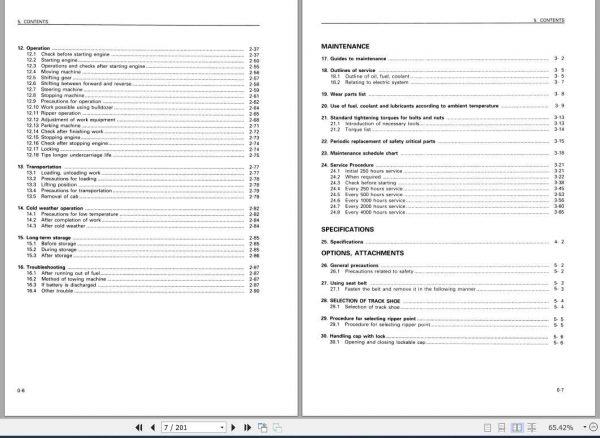 Komatsu Mining Bulldozers D375A 2 Operation and Maintenance ManualSEAM008300 2