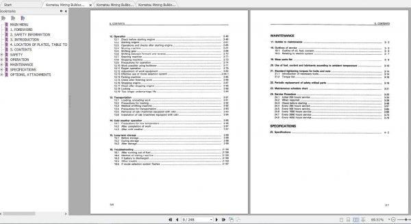 Komatsu Mining Bulldozers D375A 3 Operation and Maintenance Manual 3