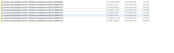 Komatsu Mining Bulldozers D375A 5 Operation and Maintenance Manual 1