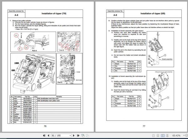 Komatsu Mining Bulldozers D375A 8 Field Assembly ManualGEN00161 00 3