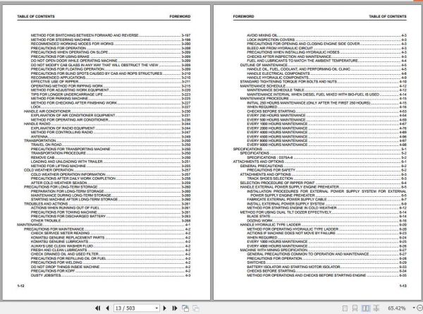 Komatsu Mining Bulldozers D375A 8 Operation and Maintenance ManualTEN00764 02 2