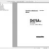 Komatsu Mining Bulldozers D475A 2 Operation and Maintenance Manual 1