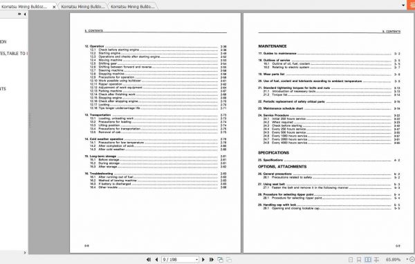 Komatsu Mining Bulldozers D475A 2 Operation and Maintenance Manual 3