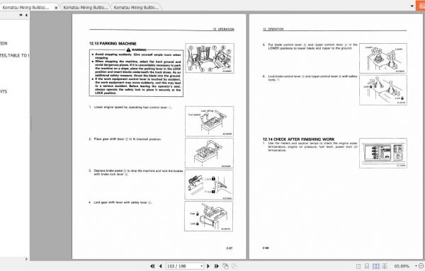 Komatsu Mining Bulldozers D475A 2 Operation and Maintenance Manual 4