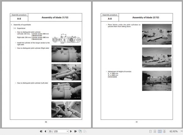 Komatsu Mining Bulldozers D475A 3 Field Assembly ManualSEAWD02302 3