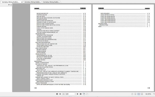 Komatsu Mining Bulldozers D475A 3 Operation and Maintenance Manual 3