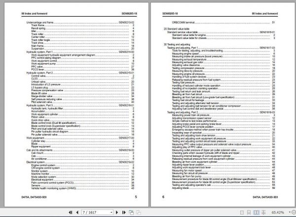 Komatsu Mining Bulldozers D475A 5 Shop ManualSEN00203 18 2