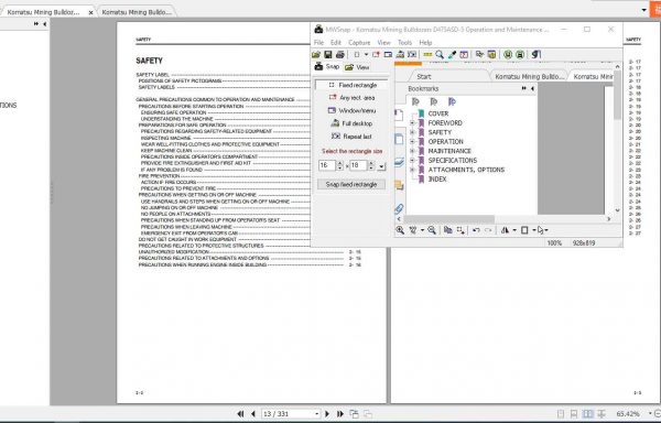 Komatsu Mining Bulldozers D475ASD 5 Operation and Maintenance Manual 2