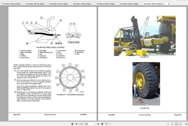 Komatsu Mining Rigid Dump Trucks 830E 1AC Field Assembly Manual 4