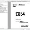 Komatsu Mining Rigid Dump Trucks 930E 4 Tier II Operation and Maintenance Manual 1