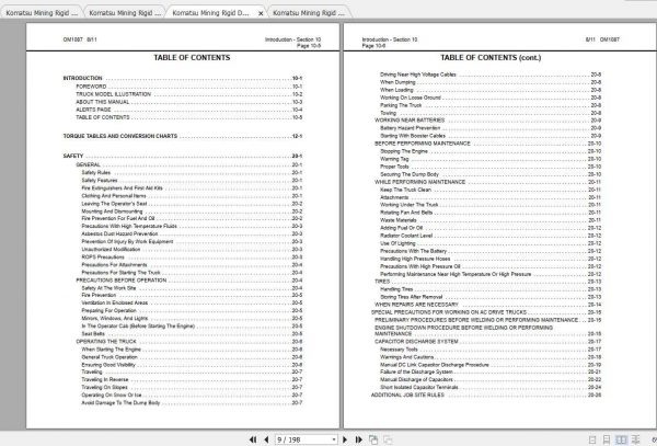 Komatsu Mining Rigid Dump Trucks 930E 4 Tier II Operation and Maintenance Manual 2