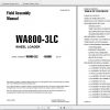 Komatsu Mining Wheel Loaders WA800 3 Field Assembly Manual 2