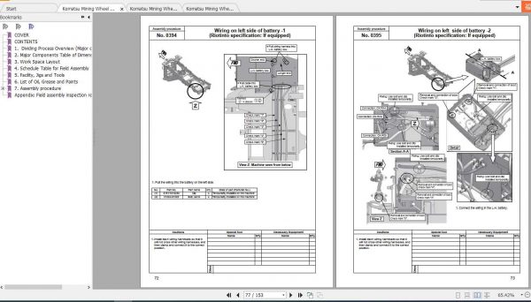 Komatsu Mining Wheel Loaders WA900 3 Field Assembly Manual 3