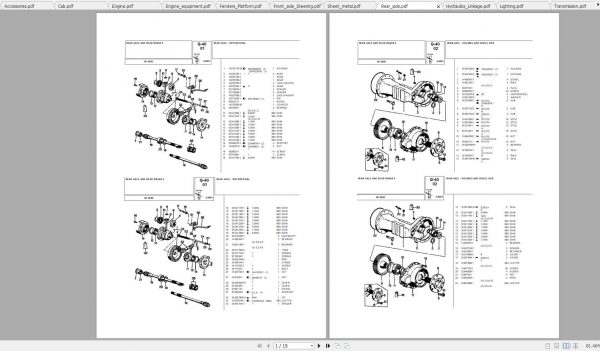 Landini Tractor 5860 Parts Catalog 1