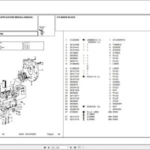 Landini Tractor 6040 Parts Catalog3310763M1 1