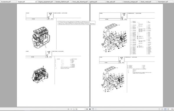 Landini Tractor 6860 Parts Catalog 1