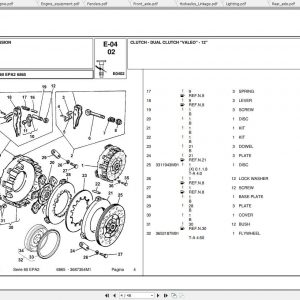 Landini Tractor 6865 Parts Catalog3687354M1 1