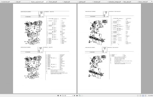 Landini Tractor 7880 Parts Catalog 1