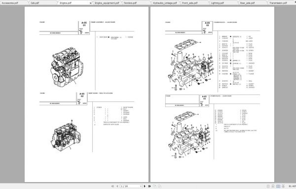 Landini Tractor 8860 Parts Catalog 1