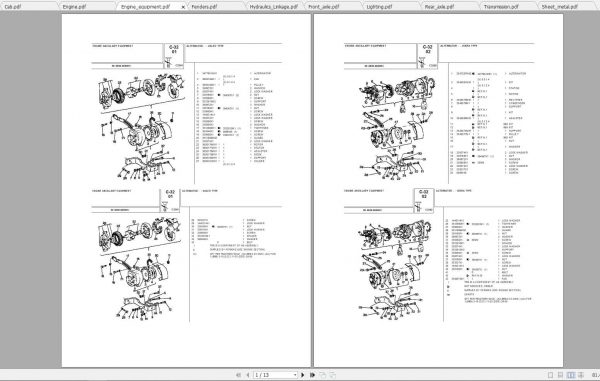 Landini Tractor 8860 Parts Catalog 2