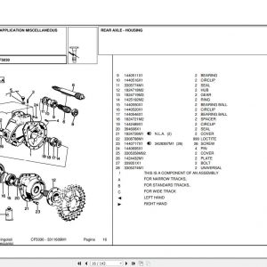 Landini Tractor CF5030 Parts Catalog3311609M1 1